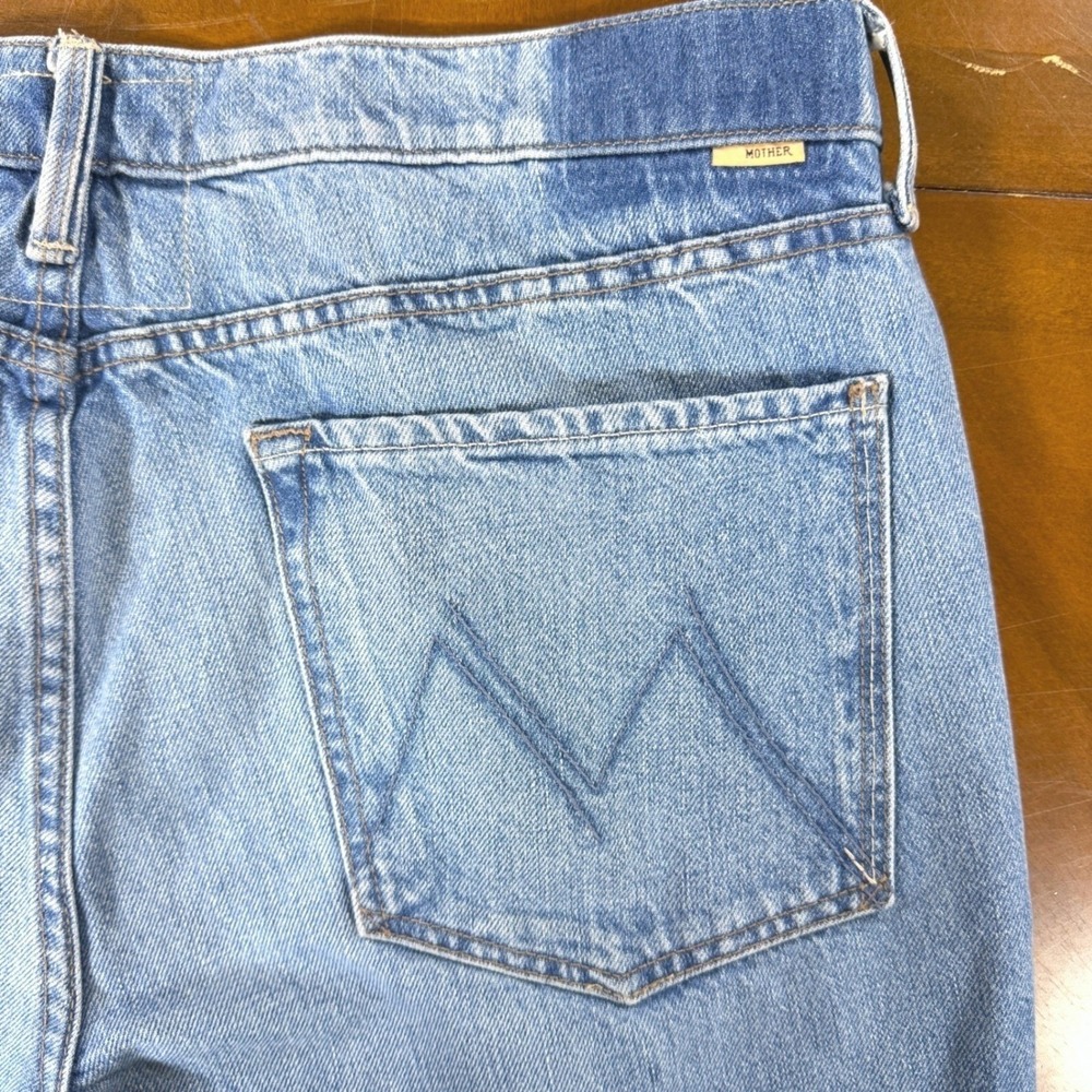 Mother Superior Bookie Flood Deans List Sz 34 Wide Leg Jeans High Rise Plus - Picture 7 of 13